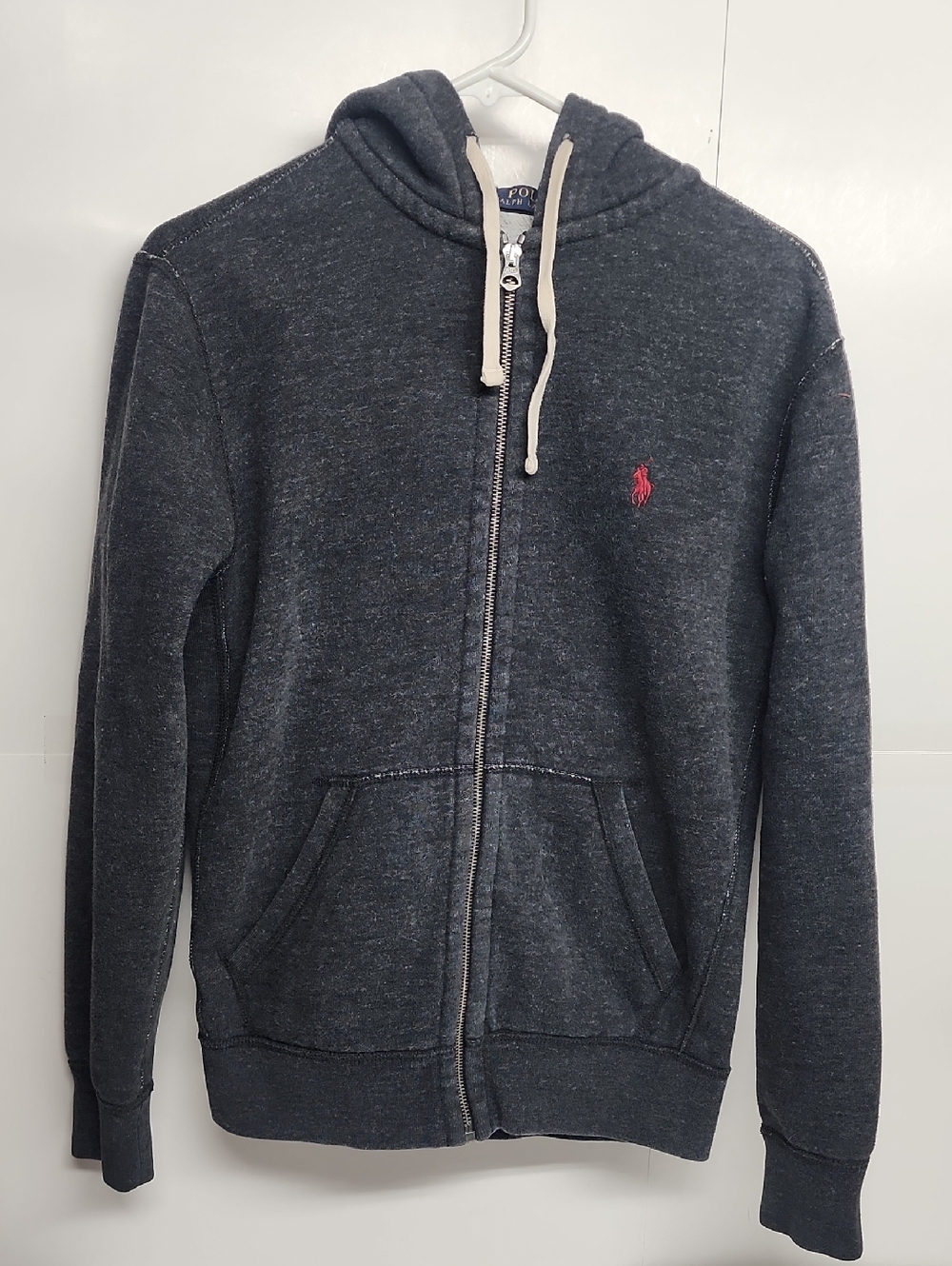 Polo by Ralph Lauren Charcoal Zip-Up Comfy Hoodie Sweatshirt - Size S/P Unisex